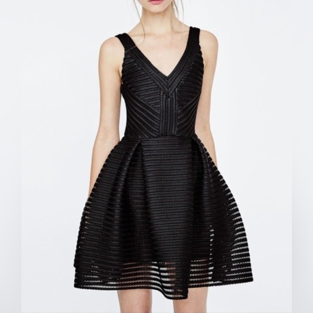 Maje Black V-neck Rosemount dress Size 3